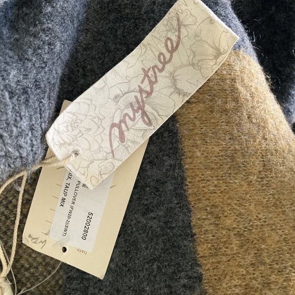 Leopard Patchwork Sweater - Gray and Gold - Picture 8 of 12